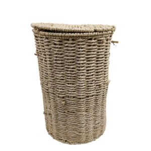 Estia Χαρτοδοχείο – Κάδος Γραφείου Botanica Φ22x31cm Mπεζ Φυσικό 02-37949 - Image 2