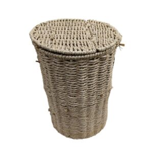 Estia Χαρτοδοχείο – Κάδος Γραφείου Botanica Φ22x31cm Mπεζ Φυσικό 02-37949 - Image 3