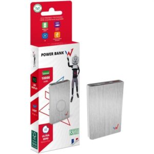 Wonder Power Bank 10000mAh Ultra Mini Με Έξοδο USB-A Και USB-C Ασημί WX10M - Image 2