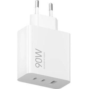 Xiaomi Φορτιστής Ταξιδίου 90W Hyper Charge Με USB-A Και 2xUSB-C Λευκός BHR087MEU
