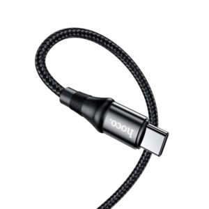 Hoco Καλώδιο Σύνδεσης X50 Exquisito 2m USB-C Σε USB-C 100W 5A Braided Μαύρο 734402 - Image 3