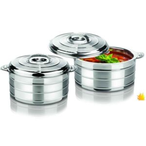 Viomar Δοχείο Φαγητού Θερμός Ανοξείδωτο 6lt Φ26x10.5cm Ασημί 77009 - Image 2