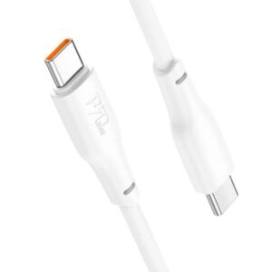 Hoco Καλώδιο Σύνδεσης X93 Force 2m USB-C Σε USB-C PD100W 3A Λευκό 790729 - Image 3