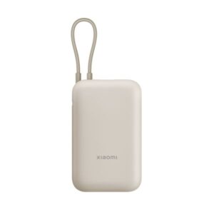 Xiaomi Power Bank 10000mAh 22.5W Με Έξοδο USB-A Και USB-C Με Ενσωματωμένο Καλώδιο Μπεζ BHR9072GL - Image 4