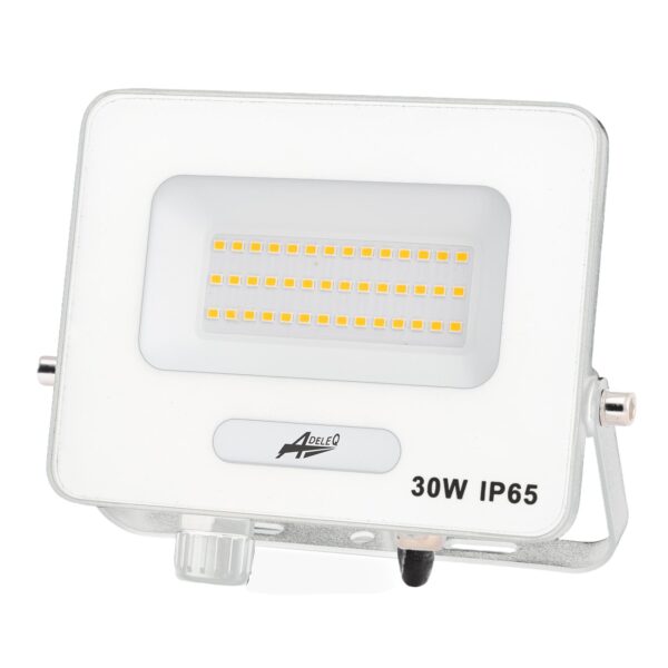 Adeleq ΠΡΟΒΟΛΕΑΣ LED ΚΑΙ ΓΙΑ ΑΝΙΧΝΕΥΤΗ ΚΙΝΗΣ.30W 230V 4000K IP65 ΛΕΥΚΟΣ 3-363001