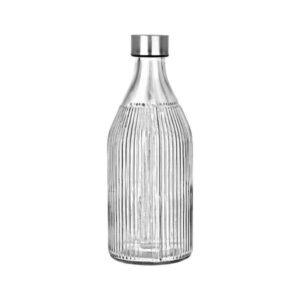Estia Μπουκάλι Νερού Γυάλινο 1000ml Με Ανοξείδωτο Καπάκι 01-36676