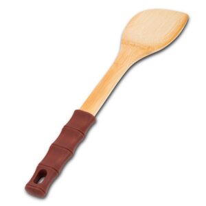 Nava Σπάτουλα Ξύλινη Terrestrial 30.5cm Με Χερούλι Σιλικόνης 10-107-023