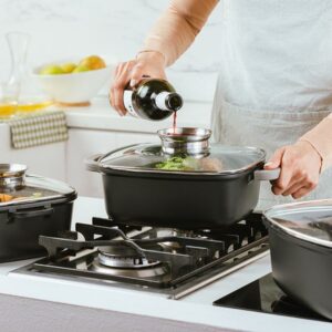 Nava Κατσαρόλα - Γάστρα Τετράγωνη Funtzio 24cm Με Αντικολλητική Επίστρωση Stone 10-128-101 - Image 6