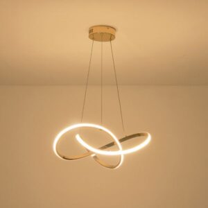 Arte Illumina Φωτιστικό Κρεμαστό LED 30W 2000Lm 3000K Φ60xY120cm Venus Χρυσαφί 144-15057