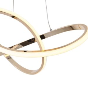 Arte Illumina Φωτιστικό Κρεμαστό LED 30W 2000Lm 3000K Φ60xY120cm Venus Χρυσαφί 144-15057 - Image 3