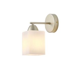 Arte Illumina Φωτιστικό Επίτοιχο – Απλίκα 1xE27 18x10x21cm IP20 Madisson Χρυσό Σαμπανιζέ 144-24010