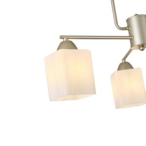 Arte Illumina Φωτιστικό Οροφής 3xE27 Φ59xY38cm Madisson Λευκό-Σαμπανιζέ Χρυσαφί 144-24011 - Image 3
