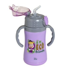 Ecolife Θερμός Παιδικός Kids Thermos Masha - Eco Friendly 300ml Lilac - Λιλά 33-BO-2122 - Image 2