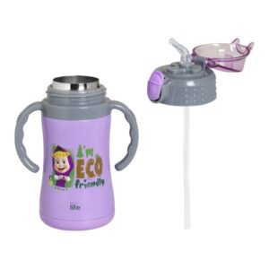 Ecolife Θερμός Παιδικός Kids Thermos Masha - Eco Friendly 300ml Lilac - Λιλά 33-BO-2122 - Image 3