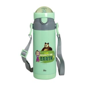 Ecolife Θερμός Παιδικός Kids Thermos Masha - Respect Earth 400ml Μέντα 33-BO-2121