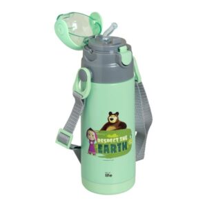 Ecolife Θερμός Παιδικός Kids Thermos Masha - Respect Earth 400ml Μέντα 33-BO-2121 - Image 2