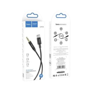 Hoco Καλώδιο Σύνδεσης Ήχου UPA19 USB-C Αρσενικό Σε Καρφί 3.5mm Braided 1m Μαύρο 759948 - Image 5
