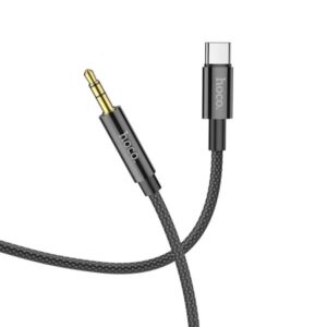 Hoco Καλώδιο Σύνδεσης Ήχου UPA19 USB-C Αρσενικό Σε Καρφί 3.5mm Braided 1m Μαύρο 759948 - Image 2