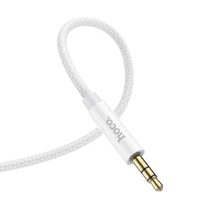 Hoco Καλώδιο Σύνδεσης Ήχου UPA19 USB-C Αρσενικό Σε Καρφί 3.5mm Braided 1m Ασημί 759955 - Image 3