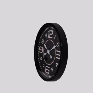 Estheti Ρολόι Τοίχου Πλαστικό Φ40.2x4.5cm Μαύρο-Λευκό 813-30044 - Image 2