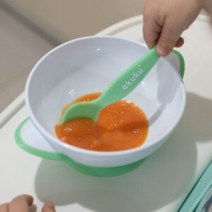Akuku Μπωλάκι Με Βεντούζα Και Κουτάλι 300ml Μέντα A0504 - Image 5