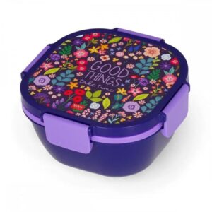 Legami Φαγητοδοχείο Με Χωρίσματα 1700ml Flowers - Λουλούδια LBS0004