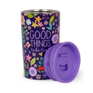 Legami Θερμός – Κούπα Ανοξείδωτη 275ml Good Things Take Time - Λουλούδια Λιλά NTUM0005 - Image 3
