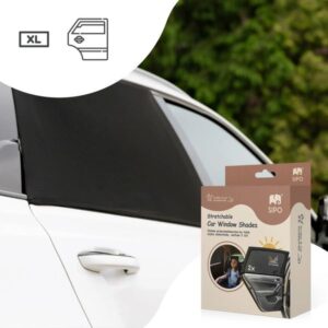 Sipo Ηλιοπροστασίες Sun Socks Για Παράθυρα Αυτοκινήτου 2Τμχ SIP-SCA-14