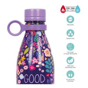 Legami Μπουκάλι Θερμός Ανοξείδωτο 800ml Good Things Take Time – Λουλούδια Λιλά SSBL0010 - Image 4