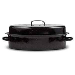 Nava Γάστρα Οβάλ Εμαγιέ 42cm 6lt 42x19x32cm Μαύρο 10-053-001 - Image 2