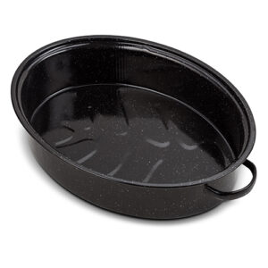 Nava Γάστρα Οβάλ Εμαγιέ 42cm 6lt 42x19x32cm Μαύρο 10-053-001 - Image 4