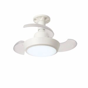 Eurolamp Ανεμιστήρας Οροφής Φ42cm DC15W Με Φως LED 18W Βιδωτός Σε Ντουί Ε27 Λευκός 300-20519