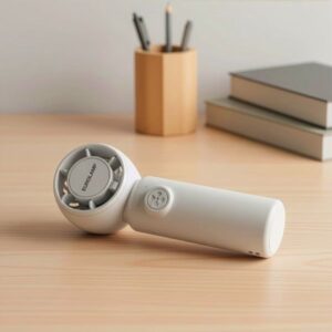 Eurolamp Ανεμιστήρας Χειρός Επαναφορτιζόμενος Φ4cm 3W Λευκό 300-20554 - Image 3