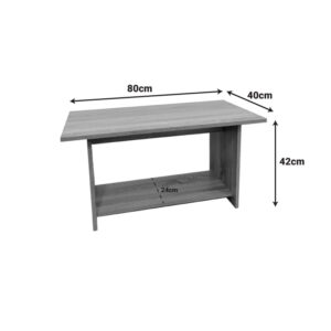 Pakoworld Τραπέζι Σαλονιού Votalo 80x40x42εκ Σε Απόχρωση Sonoma 383-000009 - Image 4