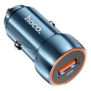 Hoco Φορτιστής Αυτοκινήτου Z46 Blue Shield USB-Α 18W QC3.0 Μπλε 770288