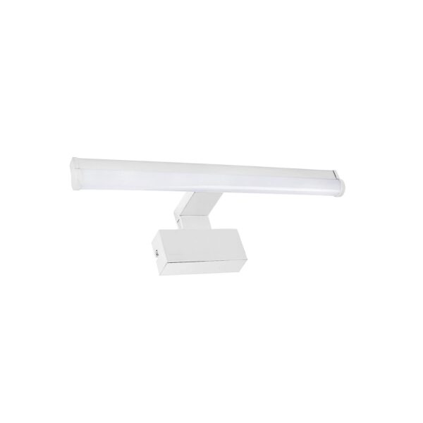 Adeleq LED ΦΩΤΙΣΤ.ΛΟΥΤΡΟΥ ΣΤΡΟΓΓΥΛΟ ΑΛΟΥΜΙΝΙΟ&PC 40cm 8W IP44 CCT ΛΕΥΚΟ 3-040880