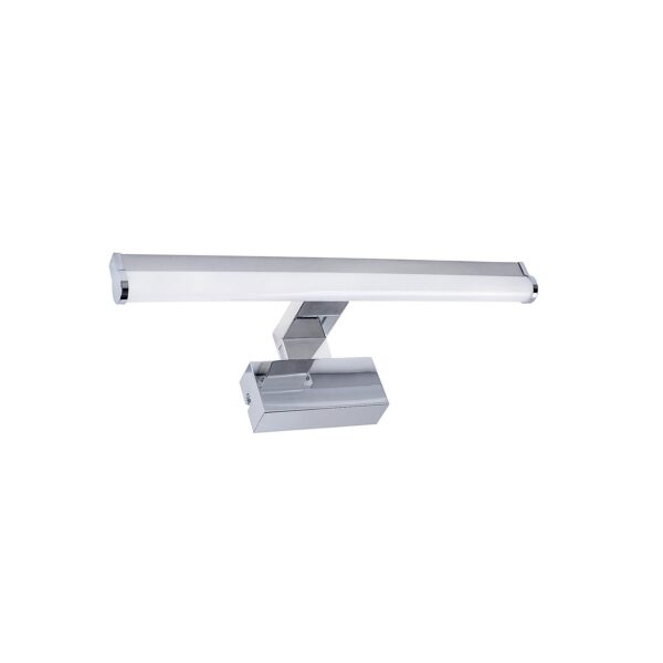 Adeleq LED ΦΩΤΙΣΤ.ΛΟΥΤΡΟΥ ΣΤΡΟΓΓΥΛΟ ΑΛΟΥΜΙΝΙΟ&PC 60cm 10WIP44 CCTΧΡΩΜΙΟ 3-0601086