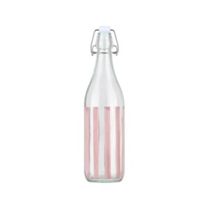 Estia Μπουκάλι Νερού Γυάλινο Ligne 1000ml Ροζ 01-39615