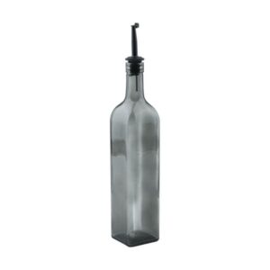 Estia Μπουκάλι - Δοχείο Για Λάδι - Ξύδι Γυάλινο 750ml 8.6x5.4xY18.4cm Nebula Γκρι Φιμέ 01-40451 - Image 3