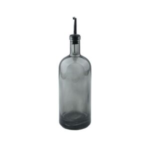 Estia Μπουκάλι - Δοχείο Για Λάδι - Ξύδι Γυάλινο 750ml Φ9.2xY21.9cm Nebula Γκρι Φιμέ 01-40475 - Image 2
