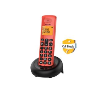 Alcatel Ασύρματο Τηλέφωνο Με Δυνατότητα Αποκλεισμού Κλήσεων E260 EWE Κόκκινο 010073 - Image 2