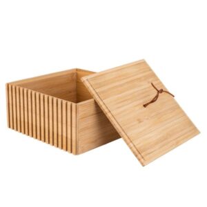Estia Κουτί Αποθήκευσης Και Οργάνωσης 15x15x7cm Bamboo Essentials 02-13103