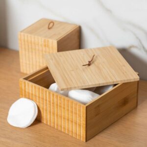 Estia Κουτί Αποθήκευσης Και Οργάνωσης 15x15x7cm Bamboo Essentials 02-13103 - Image 5