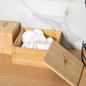 Estia Κουτί Αποθήκευσης Και Οργάνωσης 15x15x7cm Bamboo Essentials 02-13103 - Image 3