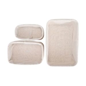 Estia Καλάθια Οργάνωσης Bamboo Essentials Σετ 3Τμχ Με Υφασμάτινη Επένδυση 02-34580 - Image 2