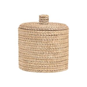 Estia Δοχείο Για Βαμβάκι Nautica Ρητίνης Φ10xΥ10cm Μπεζ 02-34689
