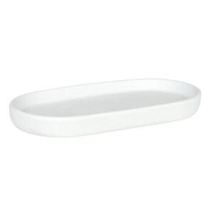 Estia Δίσκος Οργάνωσης Μπάνιου Fjord Soft 19.5x10x2cm Κεραμικός Λευκό 02-37383