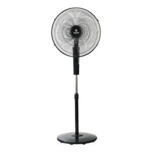Estia Ανεμιστήρας Με Ορθοστάτη Clear Φ45cm 60W Με Χρονοδιακόπτη Μαύρο 06-21139
