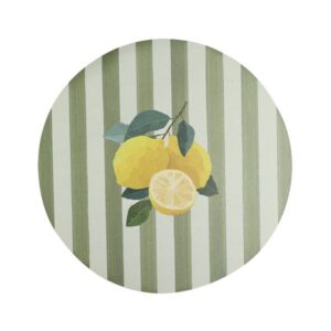 Estia Σουπλά Citrus Grove Φ38cm Πράσινο-Λευκό 07-40352
