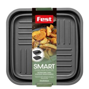 Fest Ταψί Σιλικόνης Τετράγωνο Αναδιπλούμενο 22x22x6cm Smart 4943041 - Image 3